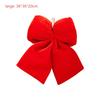 Christmas Tree Hanging Bow Ornament Made from Soft Velvet Flannel with Three Dimensional Design for Holiday Decor