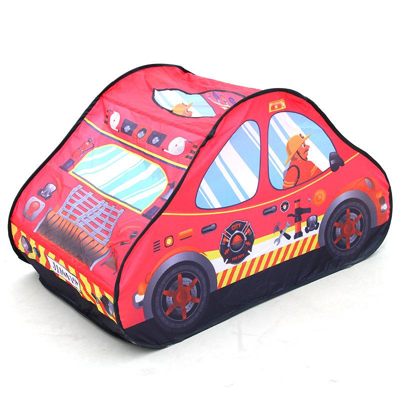 Kinderzelt Spielhaus Polizeiauto Feuerwehrauto Thema Indoor Klettern Faltbar Outdoor Strandzelt