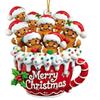 Gingerbread Man Christmas Ornament Resin Hanging Decor for Tree & Home Festive Cookie Figurine for Xmas Decorations