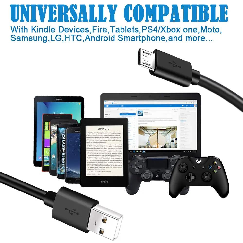 Micro USB Cable 2.4A Fast Charging Micro Data Cord For Samsung S6 S7 Redmi 7 8 9A Note 4 5 6 For Headhpone Earphone Mouse