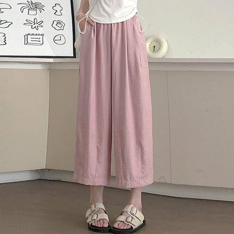 

Maternity Spring-Summer 2026 Ice Cool Wide-Leg Carrot Cropped Pants by Yamamoto 3XL