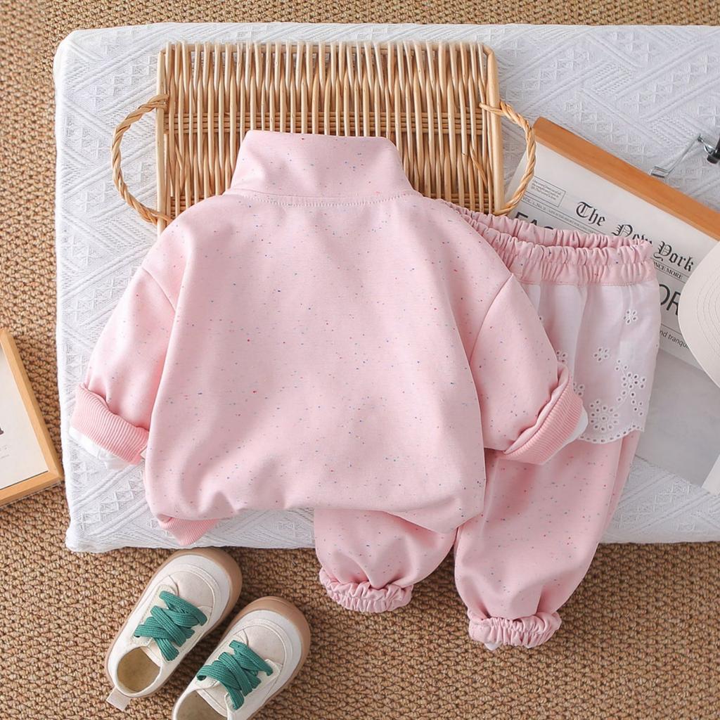 Kids Casual Long-Sleeve Set, Comfortable Daily Wear Outfits