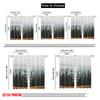 2pcs 2D Flat Printing Window Drapes If God For Us Polyester Fabric Without Electricity Birthday Party for Festive Wall Decor