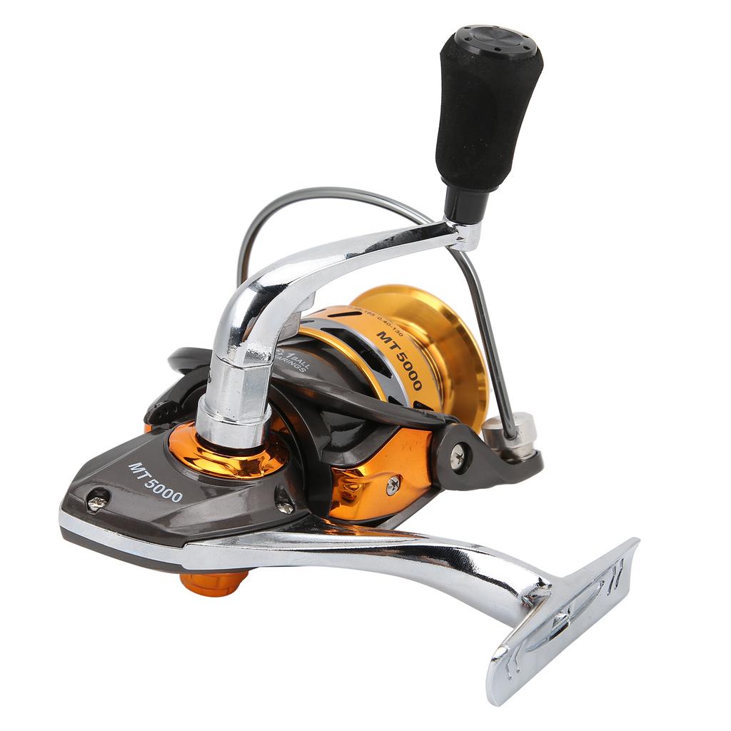 MT5000 Metal Sea Fishing Spinning Reel 5.5:1 Gear Ratio 12+1BB Portable Fishing Wheel