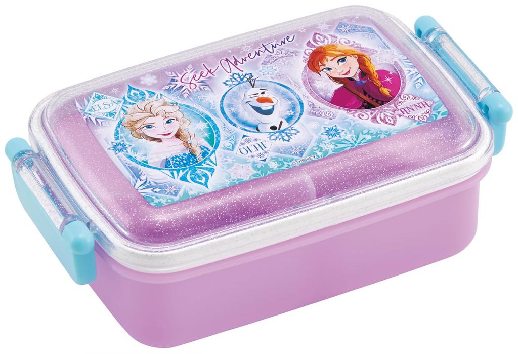Skater Lunch Single Made in Disney Frozen RBF3ANAG69020 Kids' Box, Tier, 450ml, Dome-Shaped, Antibacterial, Japan, 25, Girls',