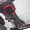 ABS Roof Horn Decorative Ring Decoration Protective Cover Sticker Fit For Jeep Wrangler JL For JT Gladiator 2018-2023 Interior Accessories