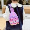 Cartoon Themed Colorful Kids Sling Bag Lightweight Nylon Purse Perfect For Use Everyday