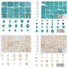 Collection de perles lâches en turquoise synthétique pour la fabrication de bijoux de collier et de bracelet Composants Perles mélangées colorées