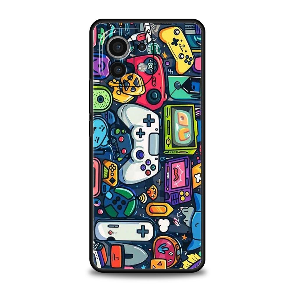 

Technology Game Console Phone Case Cover for Xiaomi Mi 17 15 14 13 12 11 Ultra 15T 14T 13T 12T 11T Pro Lite 5G Soft TPU Shell Xiaomi 12