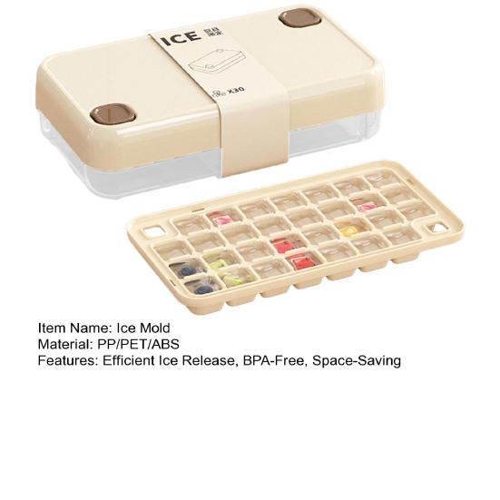 Pressemitteilung zur Eiswürfelschale BPA-freier, lebensmittelechter Eiswürfelbereiter Große Kapazität Platzsparende, stapelbare Eisform
