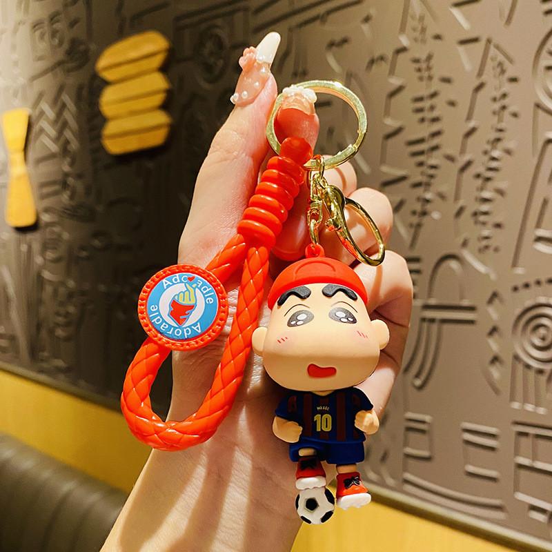 

Charming Soccer Cartoon Keychain Exquisite Pvc And Zinc Alloy Pendant Bag фиолетовый