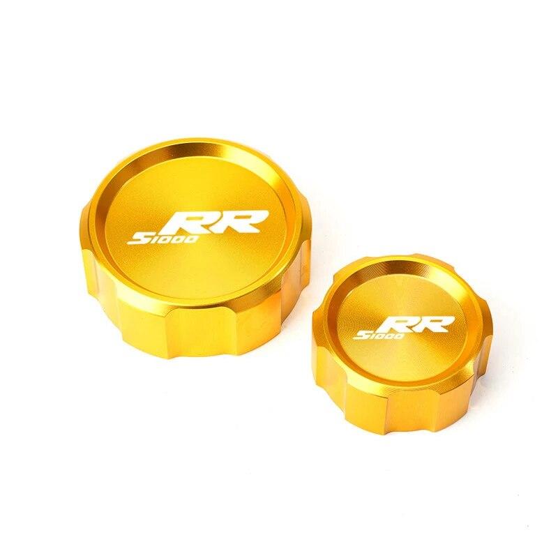 Moto Accessories Aluminum Front Rear Brake Fluid Reservoir Cap Oil Cylinder Cover For BMW S1000RR S 1000 RR 2008-