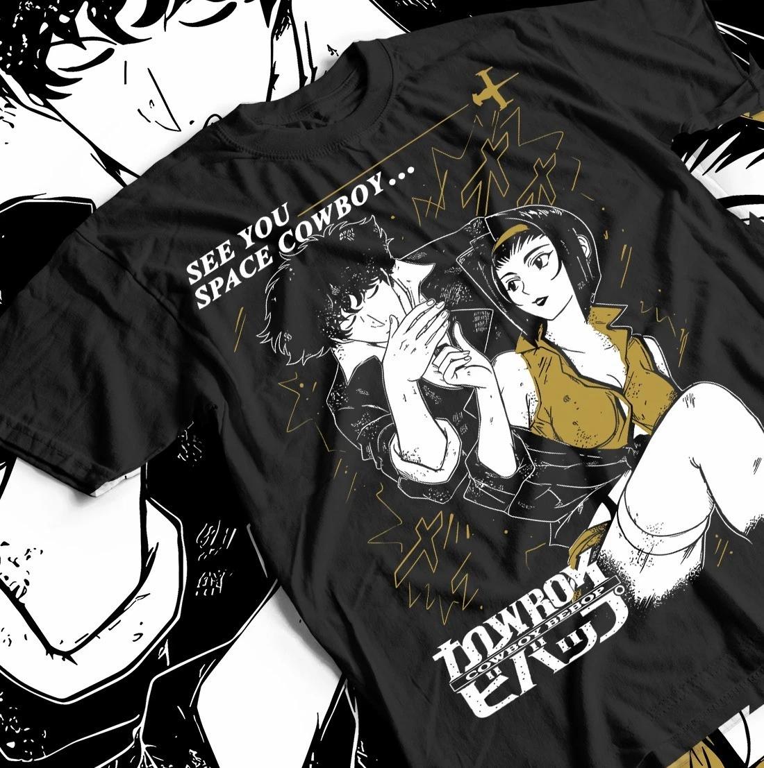 Футболка Спайк Шпигель Cowboy Bebop - Подарок для мамы, Аниме Манга, Смешная футболка Все 2XL