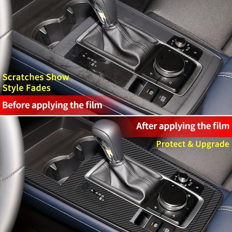Για Mazda CX-30 Αυτοκίνητο Κεντρική Κονσόλα PVC Ανθρακονήματα Προστατευτική Μεμβράνη Αντιχαρακτική Επισκευάσιμη Μεμβράνη Αξεσουάρ Εσωτερικού Αυτοκινήτου