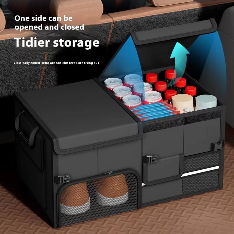 Multifunktionale faltbare Kofferraum-Aufbewahrungsbox Wasserdichtes Oxford-Gewebe 60L Große Kapazität Auto-Organizer für Camping/Fischen Leicht zu tragen