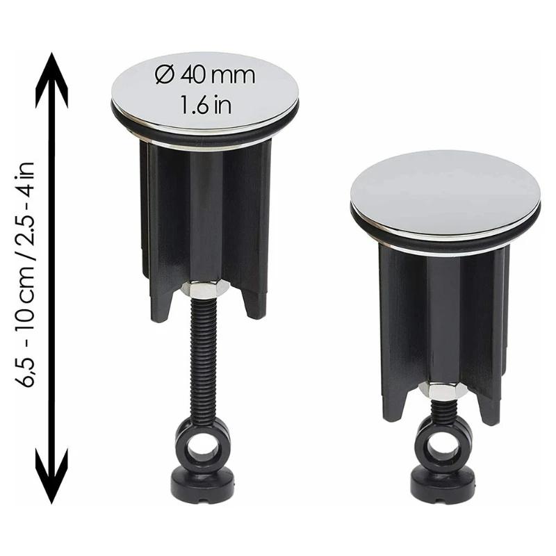 Wash Basin Drain Plug Universal Sink Plug Bathroom 40mm Pop-Up Replacement Bathroom Faucet Fixture