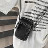 Denim-Handytasche mit Reißverschluss, Mini-Schulter- und Umhängetasche für Damen und Herren
