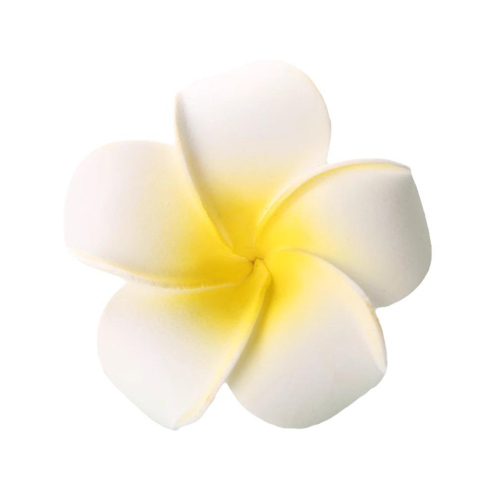 Pince à cheveux Plumeria: Fleur Hawaïenne en EVA pour Maillots de Bain & Voyage (4-9cm)
