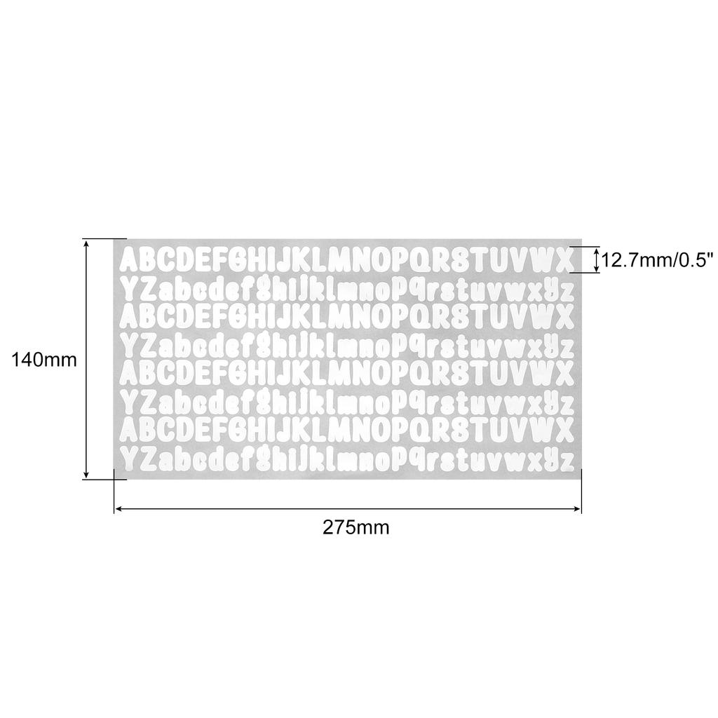 10/12Sheet Letter Stickers Labels Self Adhesive Vinyl Alphabet Sticker for Classroom Organization Sign Door Address Cards Cups