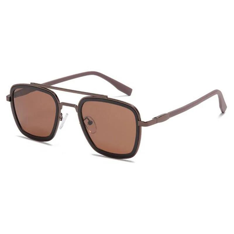 

0 -0.5 -0.75 -1.0 To -6.0 Gray/Tea Lens Prescription Sunglasses Men Polarized Myopia Male Goggle Square Punk Glasses 0
