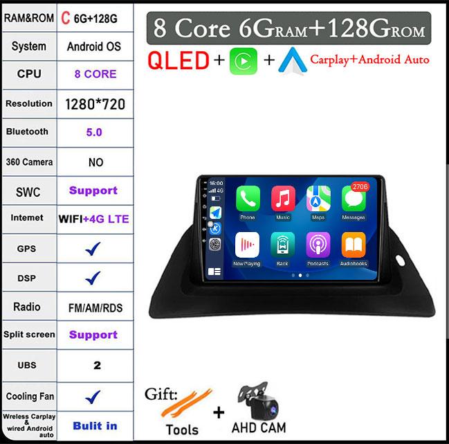 For Renault Kangoo 2009 2012 2015 2016 2017 2018 Car Radio Multimedia Video Player Navigation Android Auto