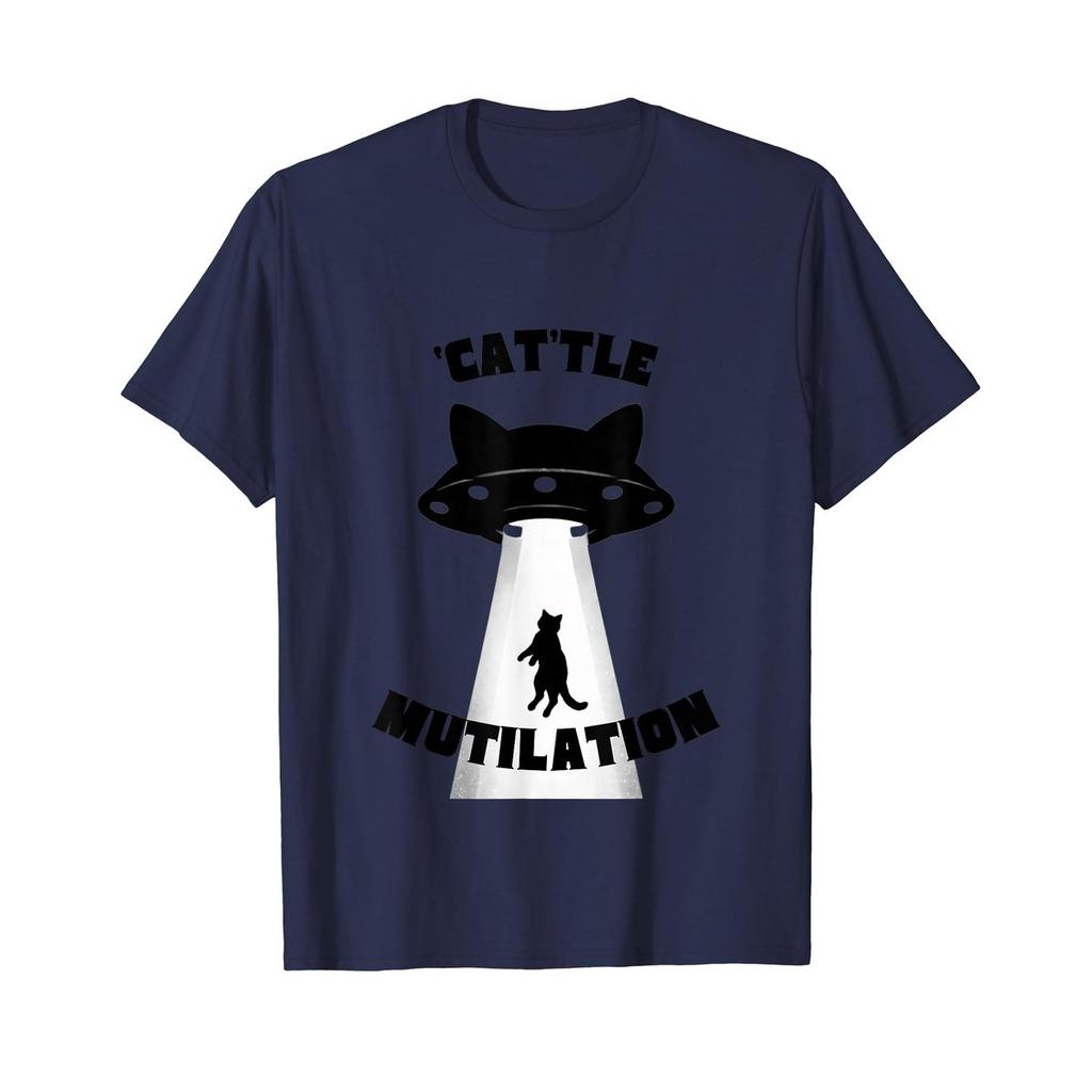 Nagacchi Cross Cat'tle Mutilation Cat UFO Space Graphic T-Shirt