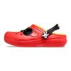 X Disney Classic Lined Clog Mickey Mouse Red Black Yellow Kids 208104-03