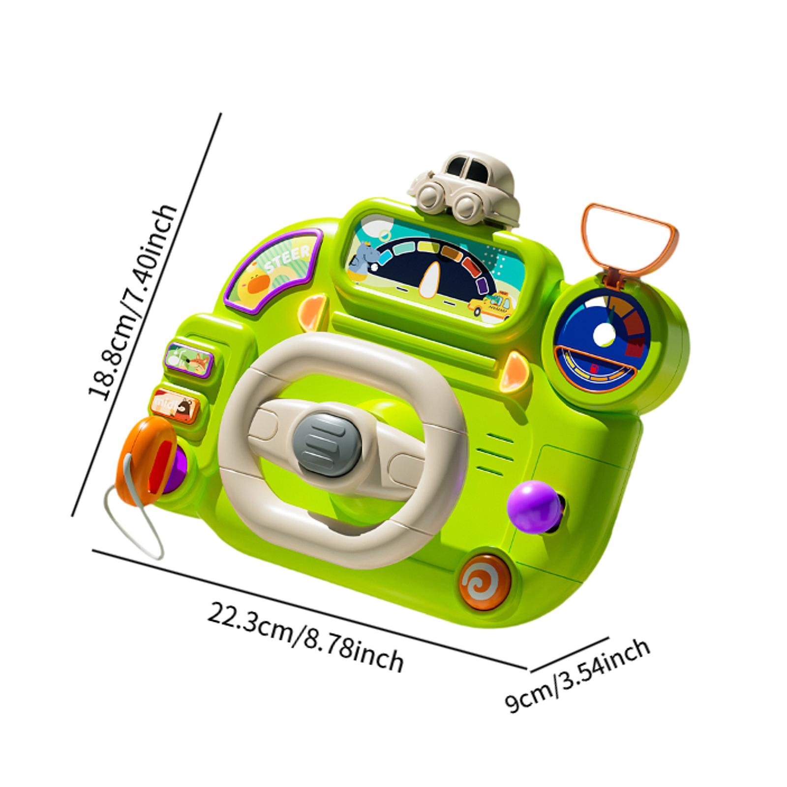 Simulation Driving Steering Wheel Toys Sounding Toy Birthday Gift Development Simulated Driving Controller for Children