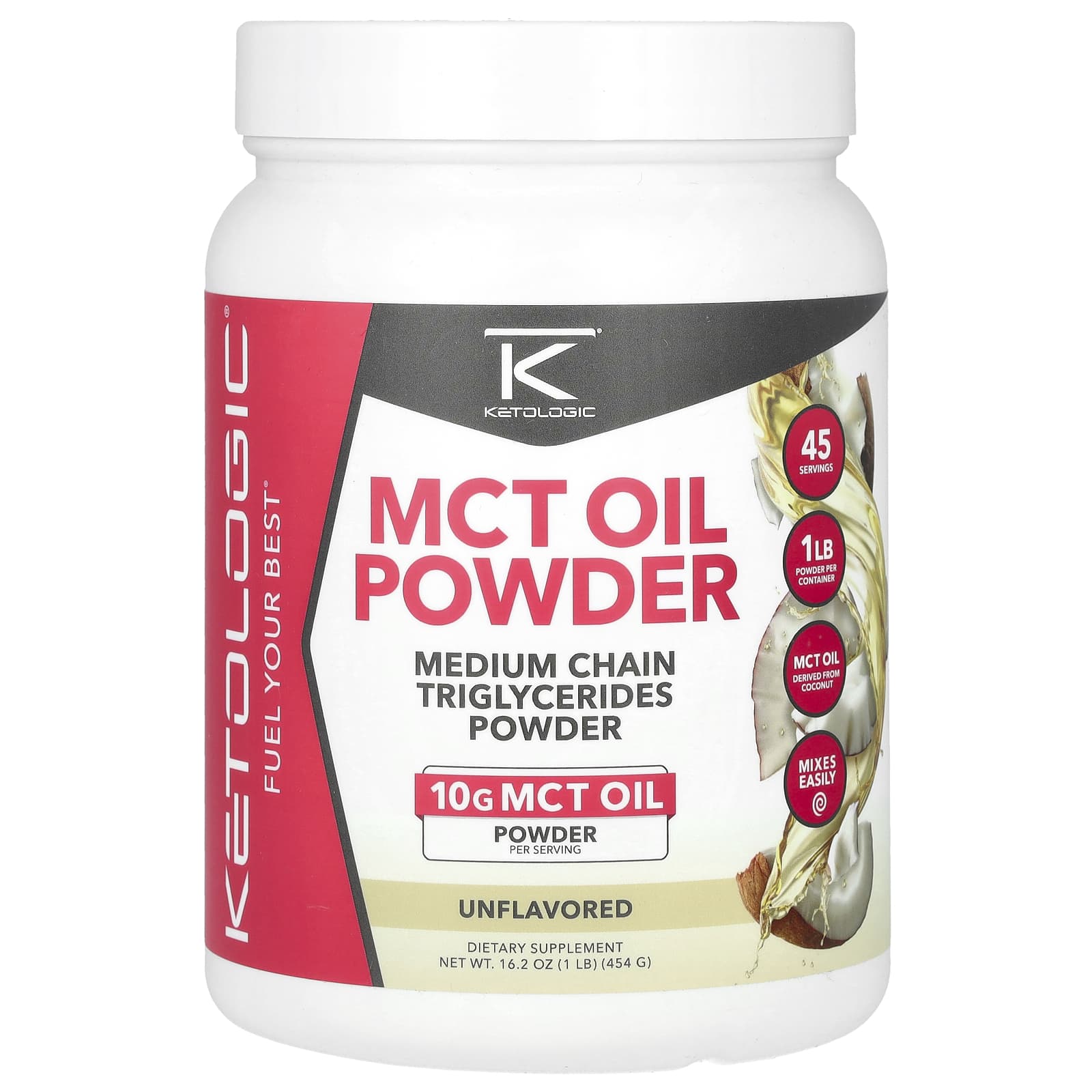

Mct Oil Powder, Unflavored, 454G(1Lb)