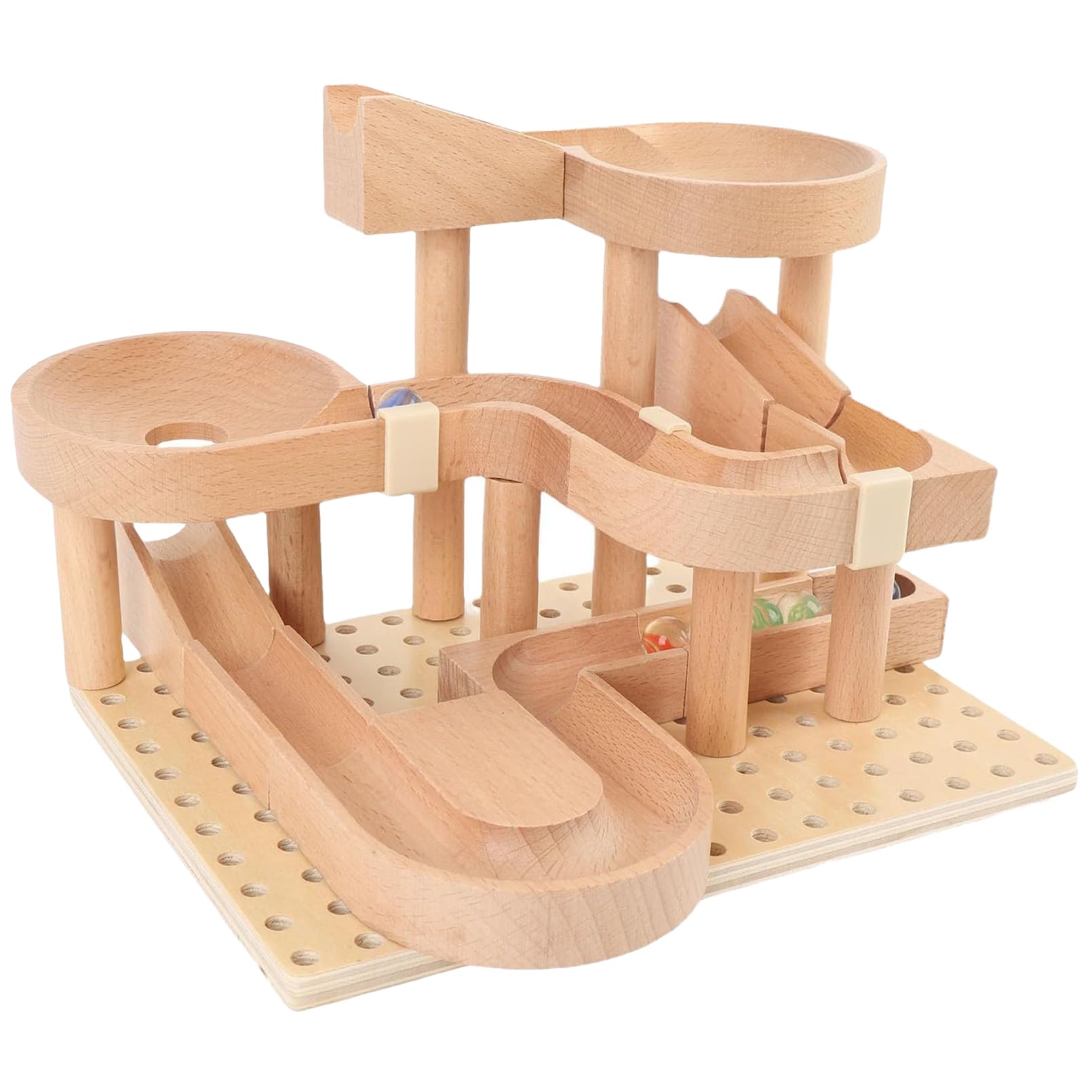 Shandini Marble Run Wooden Blocks Building Toy Puzzle (Ages 6+)