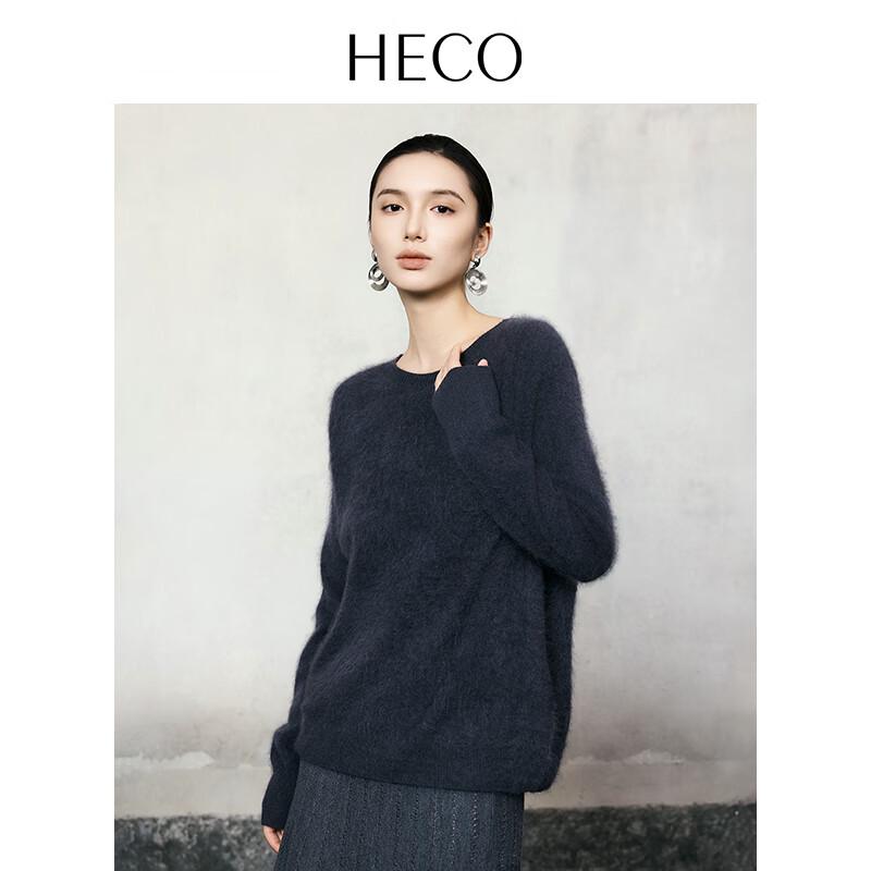 HECO Yueran Women's Wool Blend Round Neck Sweater