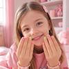 Cat's Eye Press On Nails Short Nail Tips New Nail Stickers  Children Wearing