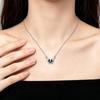 Zhuang Zhou Dream Butterfly Gradient Butterfly Necklace Small Temperament Blue Butterfly Temperament Versatile Sweater