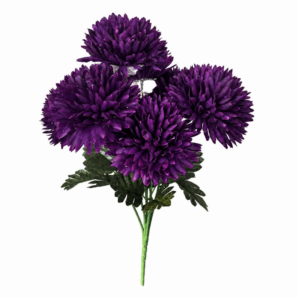 Multicolor Chrysanthemum Artificial Flower 7 Heads Decorative Flower Faux Floral Event Supplies