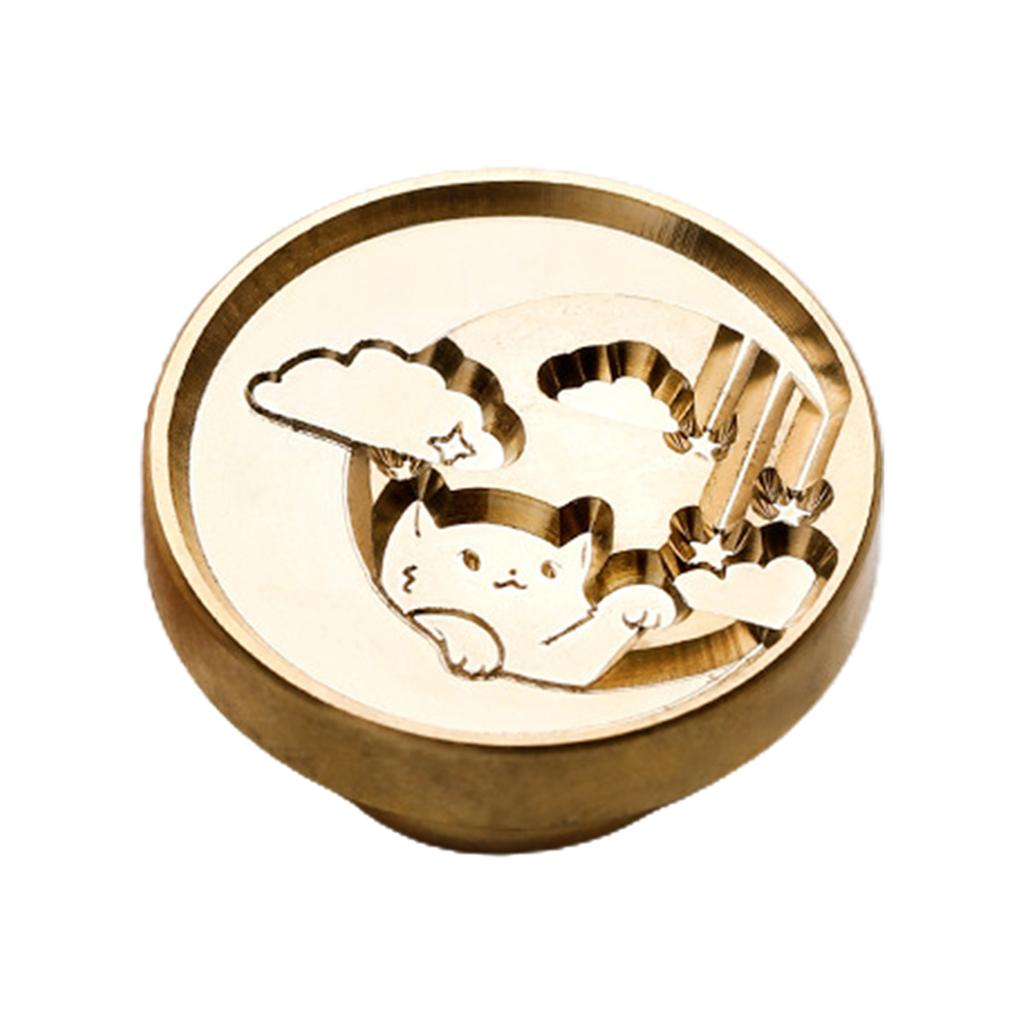 Wax Seal Stamp Head for Cards Envelopes Invitations Gift Packaging- Brass Head Gift Wrapping, Post Card Letter