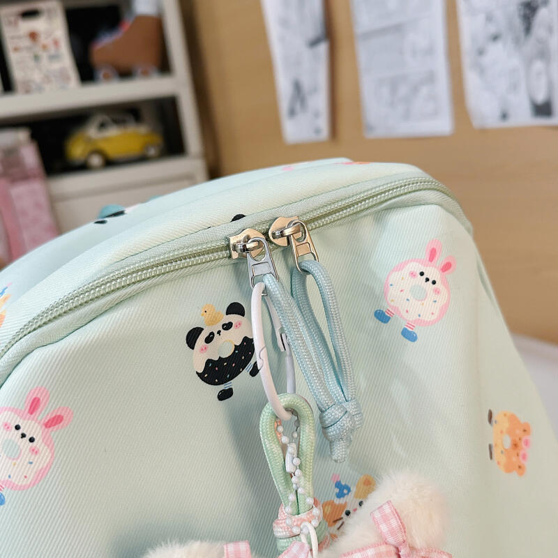 Cartoon Print Student Bag Large Capacity Travel Backpack Women's Backpack