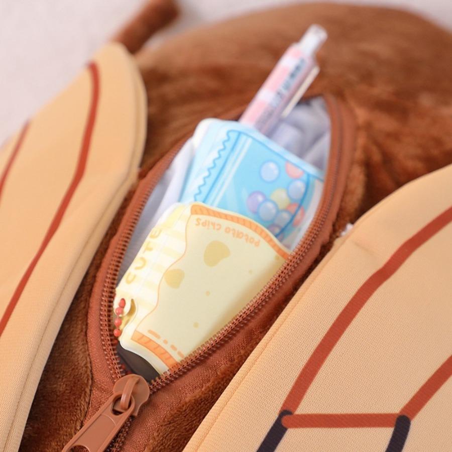 Cicada Plush Backpack Kid School Bag Cute Lifelike Insect Plushie Doll Cartoon Beetle Bag Soft Animal Plush Toy Birthday Gift