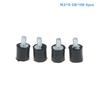 M3-M8 Rubber Shock Absorbers 4Pcs Dual Thread Anti Vibration Dampers for HVAC Compressor Machinery Applications