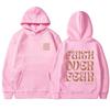New Style Casual Sweatshirt For Women Plus Velvet Thick Warm Coat With Hood Printed Letters Women'S Fashion Trend