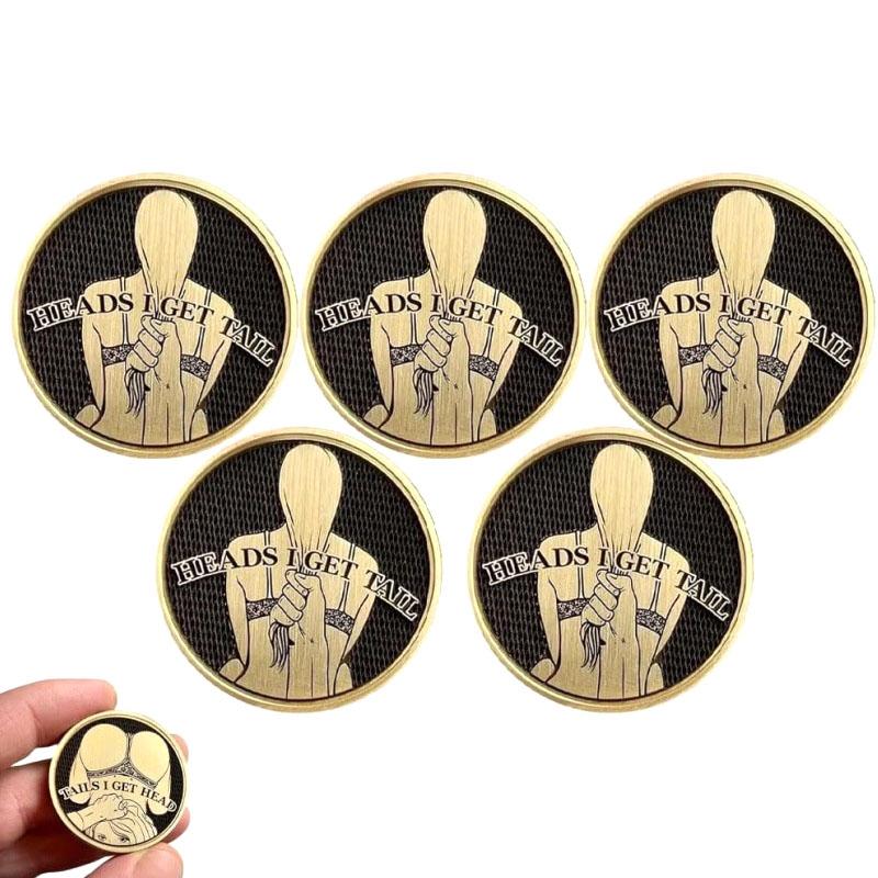 Interesting Front And Back Coins Interesting Head And Tail Coins Product Size: 4*4*0.3Cm