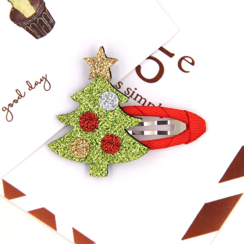 Kid Girl Elk Santa Claus Christmas Tree Hairpins Baby Girl Hair Clips Christmas Hair Fashion Accessories Christmas Hair Clips