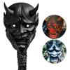 Dospělý Unisex Halloween Japonský Sealed Prajna Devil Hannya Noh Kabuki Demon Oni Samurai Celoobličejová maska ​​Černá Modrá Červená