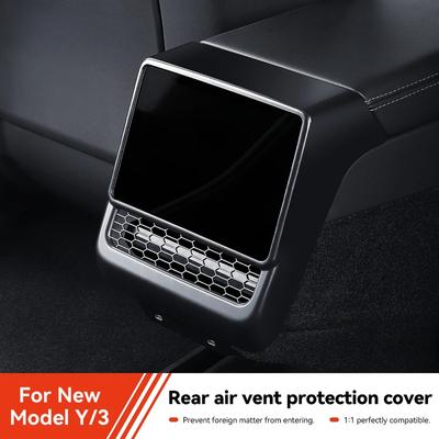 For Tesla Model 3/Y Highland Juniper  Rear Center Console Air Outlet Cover Vent Outlet Dust Cover Car Styling Accessories