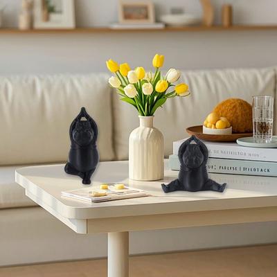 3D Printing Yoga Hippopotamus Statue Resin Hippopotamus Figurine Hippopotamus Decorative Ornaments Multiple Styles Mini