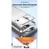 Odpinany Metalowy Tył Błyskawicznie Zmień 17 Etui Dla iPhone 16 15 14 13 Pro Max Uczucie Gołego Telefonu Osłona Obiektywu Matowa Osłona Ochronna