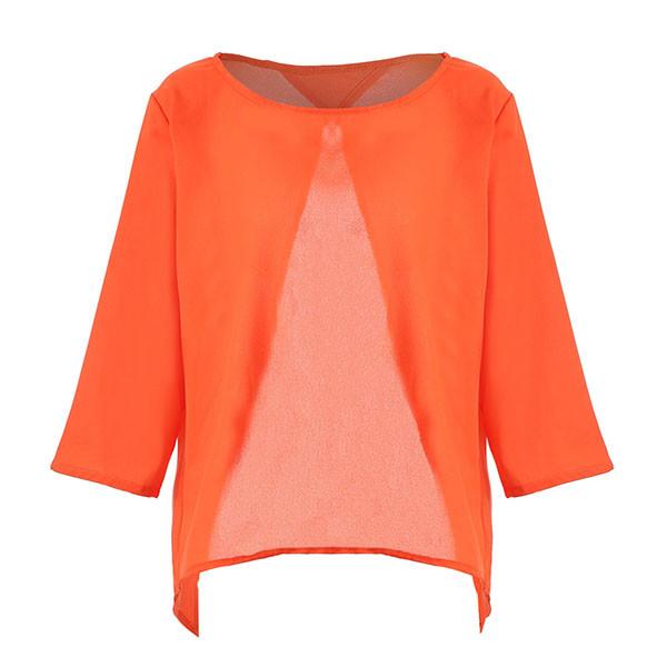 Chiffon Blouse For Women With Splicing For Daily Wear Fashion Gift