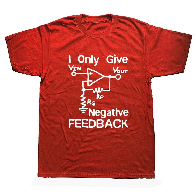 2025 New Model New Funny Cotton Short Sve T Shirt Cotton Print Tee I Give Negative Feedback Computer Engineer Tshirt