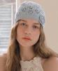 ROLAROLA Corsage Knit Beanie Light Blue