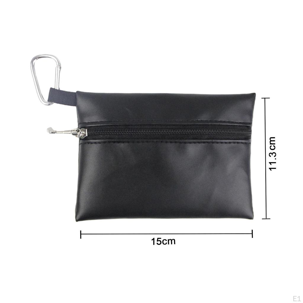 Golf Tee Holder Pouch Ball Waist Bag with D Hook Tool for Men Women Case