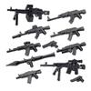 Vojáci Figurky Zbraně Stavebnice Pistole Poposha MP40 Puška AK74 Raketomet Kulka Plamenomet Hračky Dárek T051